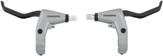 SHIMANO Alivio BL-T4000 Leve freno coppia 2 dita argento.