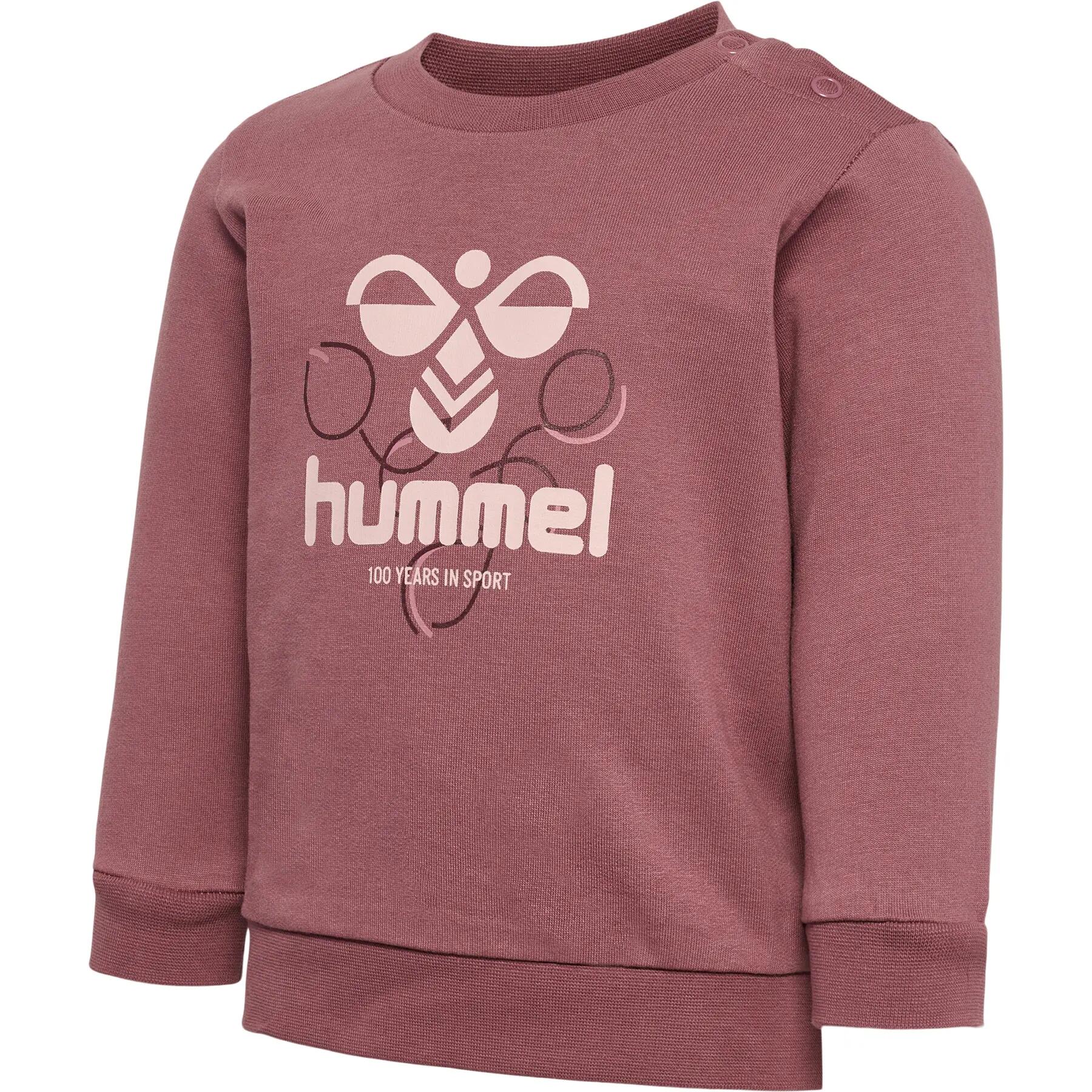 Felpa da bambina Hummel Lime 2/4