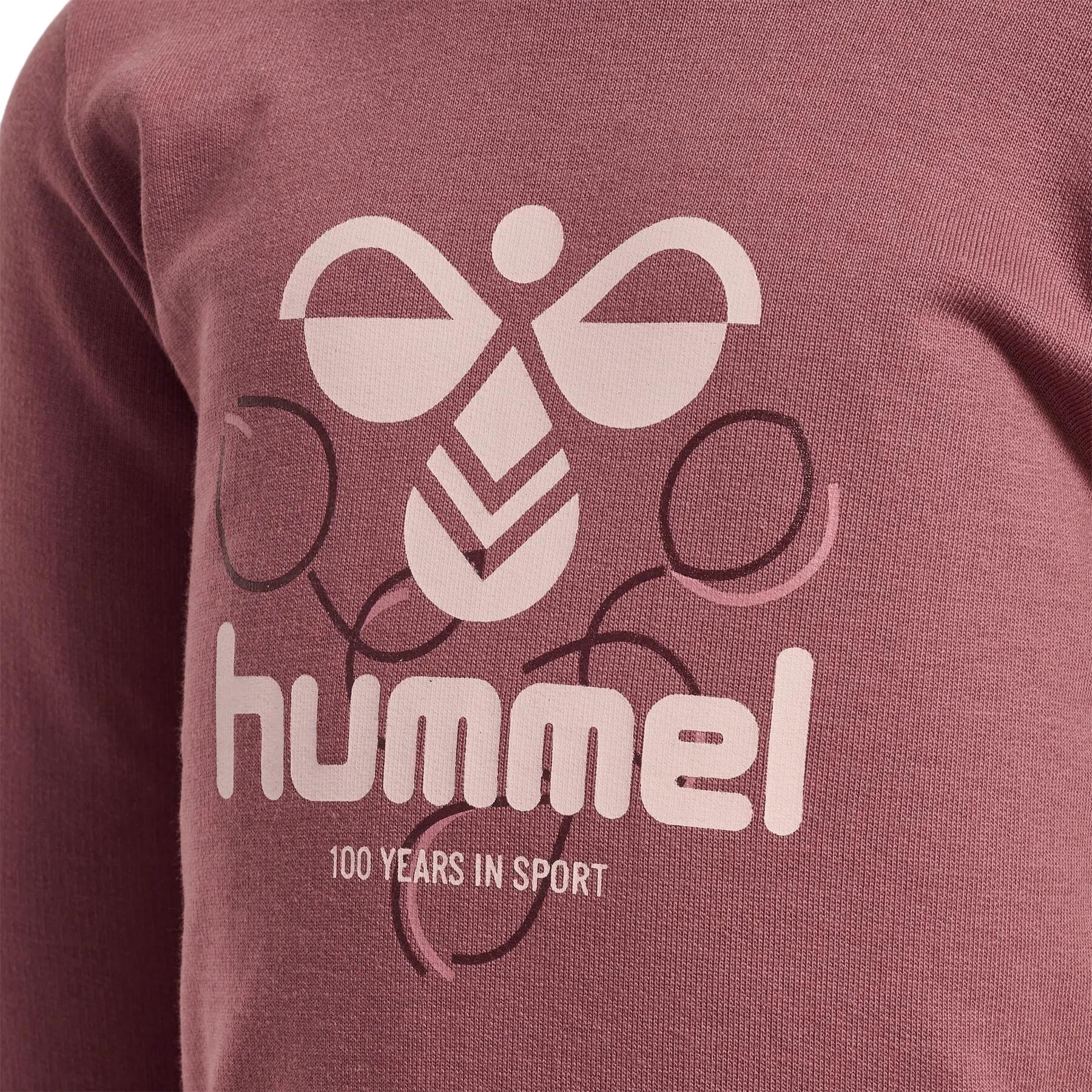 Felpa da bambina Hummel Lime 4/4