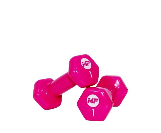 Muscle Power Vinyl dumbbells MP920 2 x 1 kg 2/3