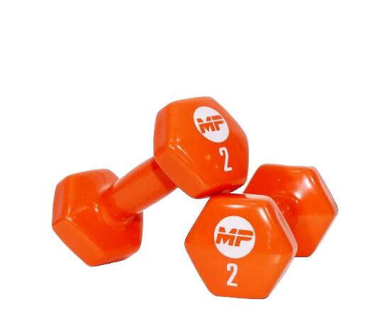 Muscle Power Vinyl dumbbells MP920 2 x 2 kg 3/4