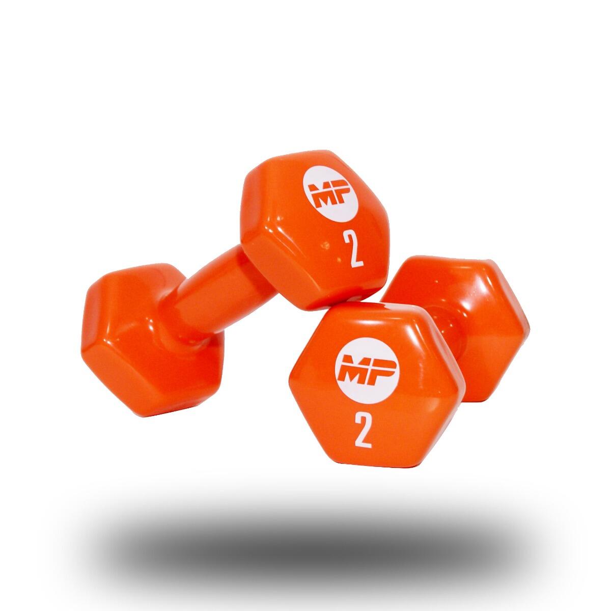 Muscle Power Vinyl dumbbells MP920 2 x 2 kg 4/4