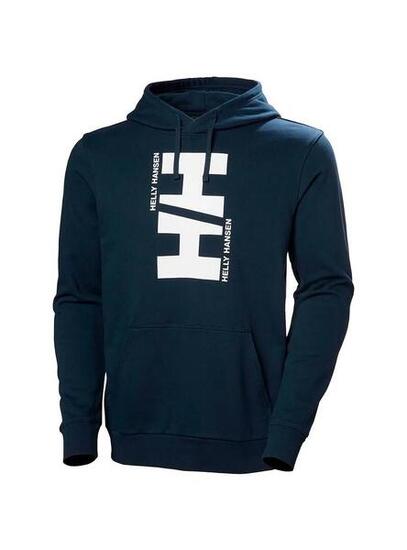Felpa con cappuccio polare per uomo Helly Hansen Core graphic Marino