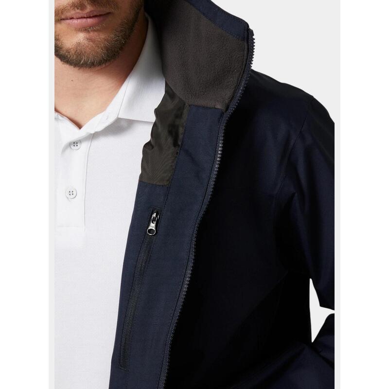 Jachetă impermeabilă Helly Hansen Crew Hooded 2.0 albastru marin