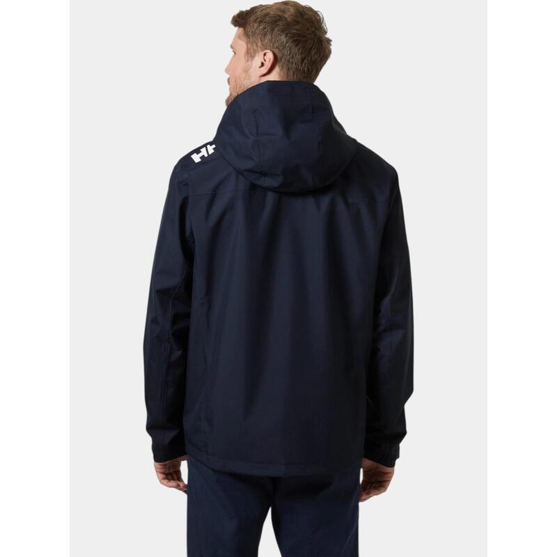 Jachetă impermeabilă Helly Hansen Crew Hooded 2.0 albastru marin