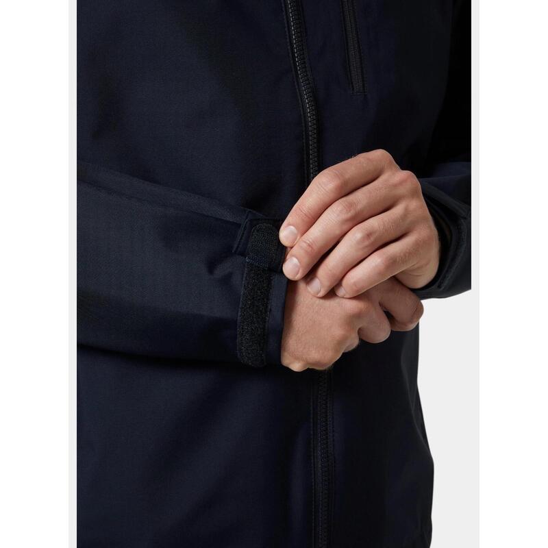 Jachetă impermeabilă Helly Hansen Crew Hooded 2.0 albastru marin