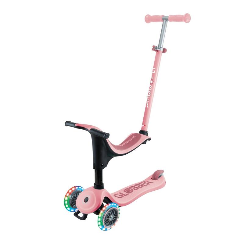 Globber Go Up Sporty Lights Pastel Pink