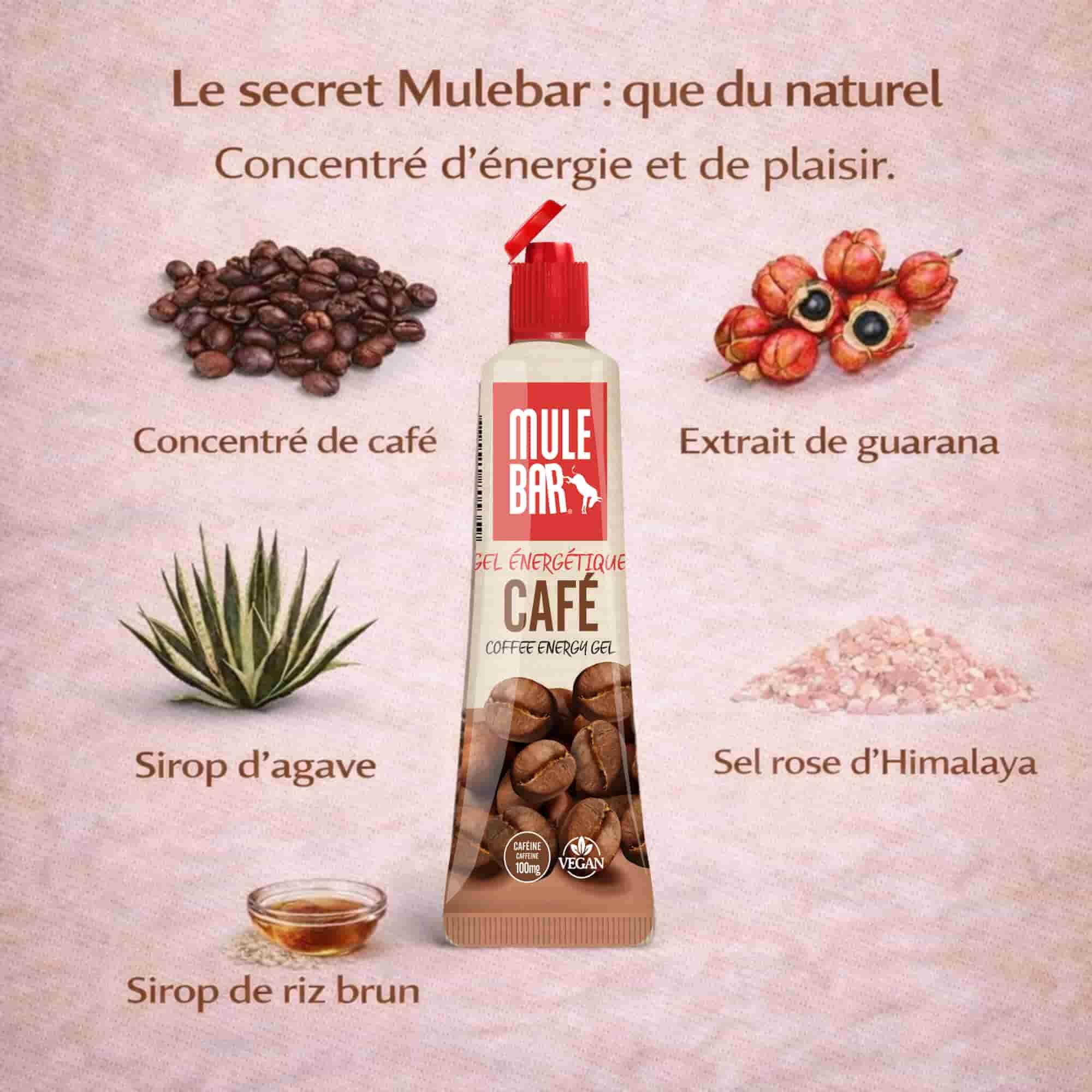 Gel énergétique - vegan - avec bouchon refermable - 37g - Café 2/7