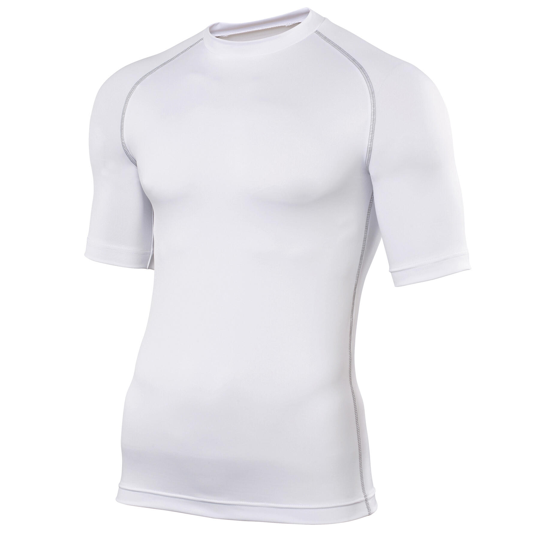 Mens Sports Base Layer Short Sleeve TShirt (White) 1/1