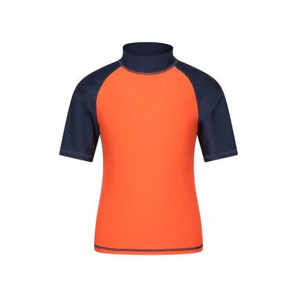 Mountain Warehouse Rash Vest Enfant SPF50+ Traitement Coutures Flatlock Natation