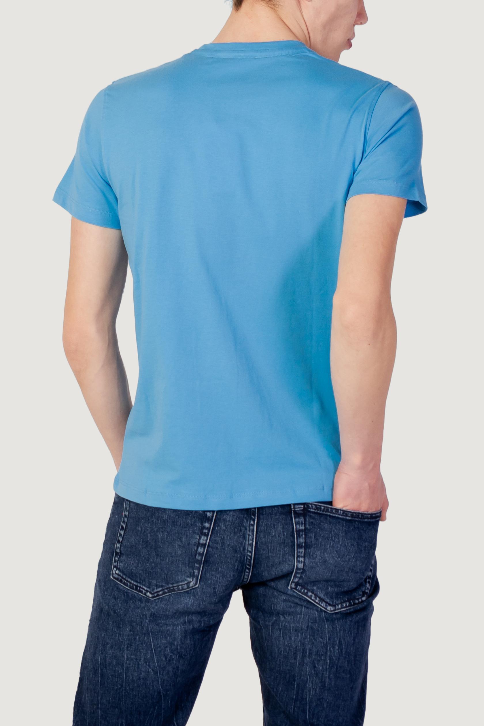 T-Shirt Hommes Us Polo Assn Mick bleu 3/4