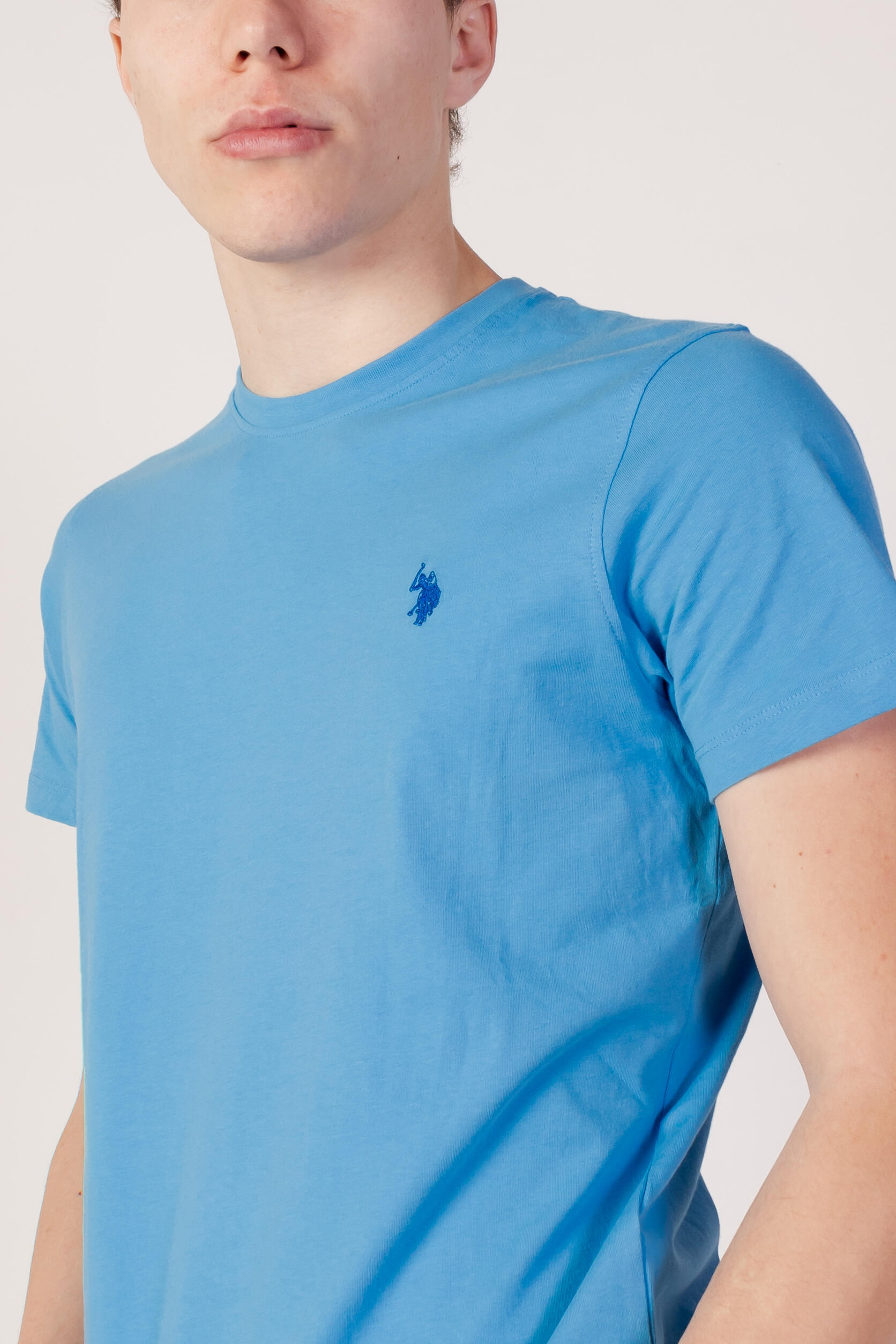 T-Shirt Hommes Us Polo Assn Mick bleu 2/4