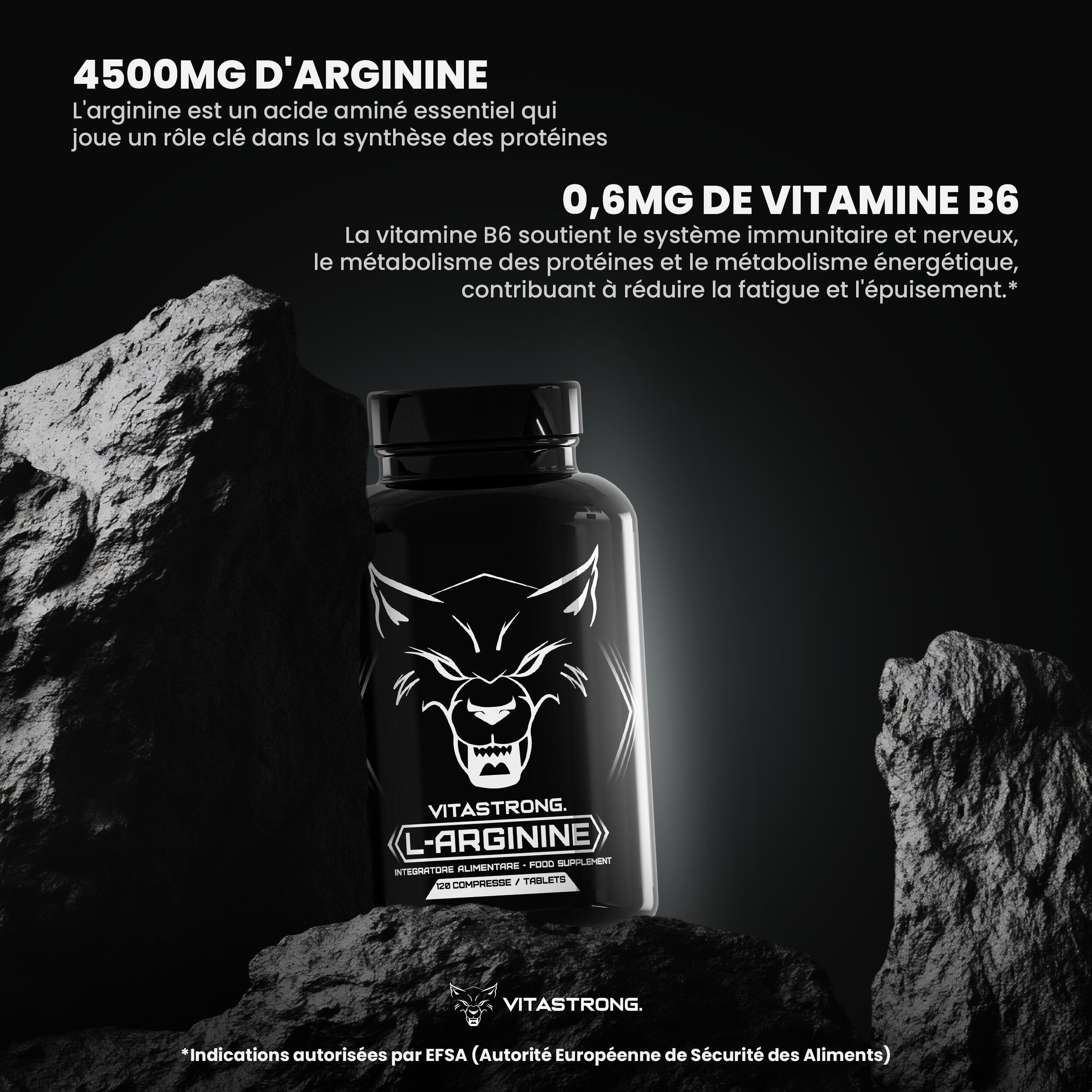 Arginin 4500mg + B6 Vitastrong | 120 Tabletten 2/5