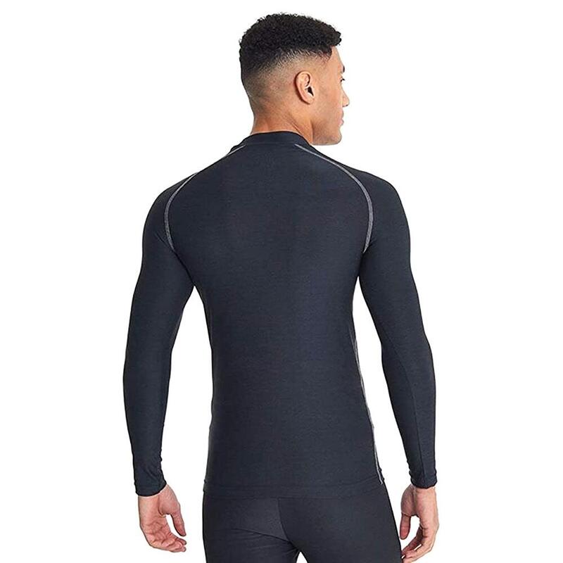 Base Layer Oberteil für Herren Langärmlig Damen und Herren Marineblau meliert