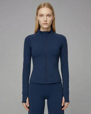 Dames fitness vest met rits softform™ - asgrijs