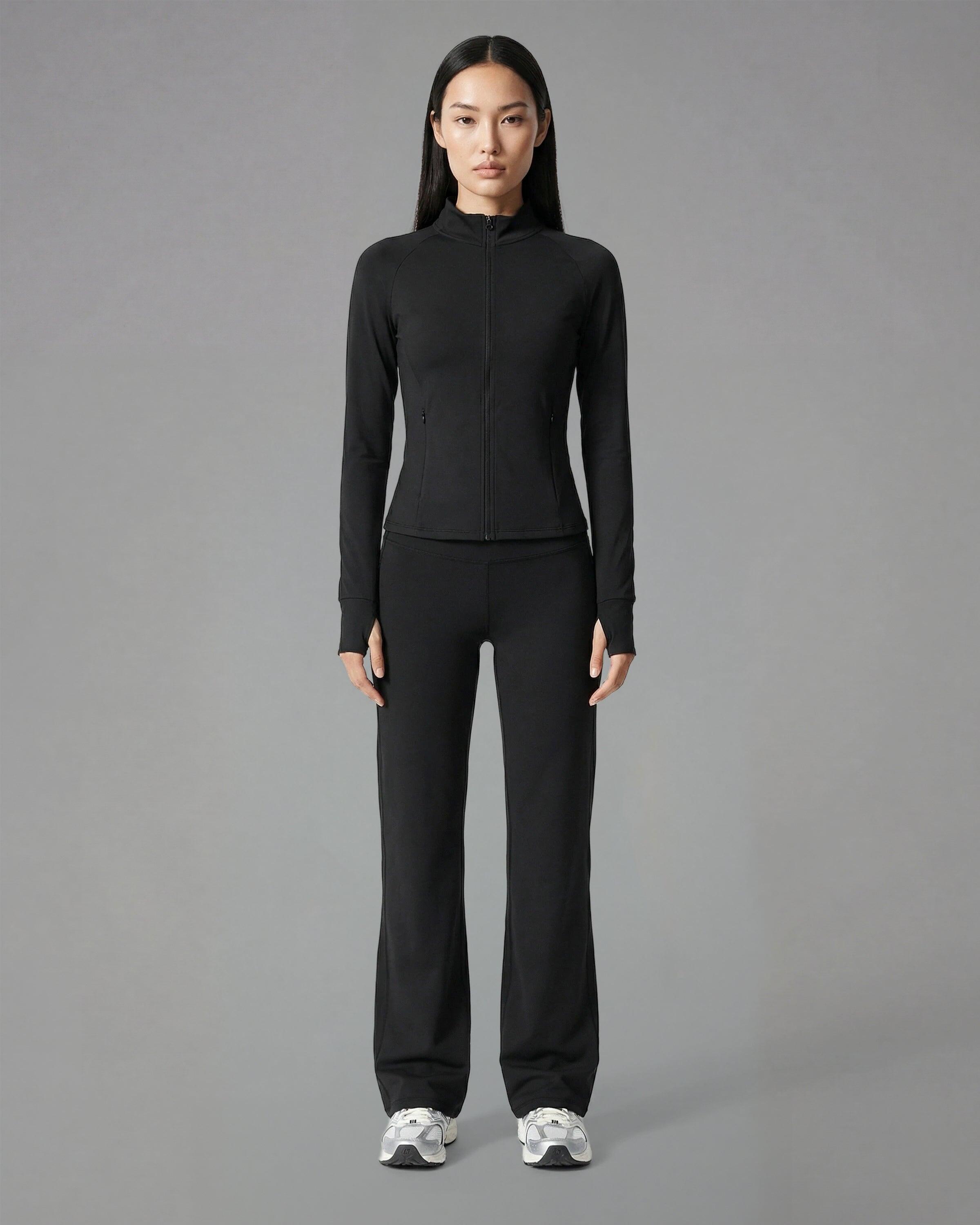 Chaqueta Cremallera Fitness Mujer Softform™ - Negro 5/5