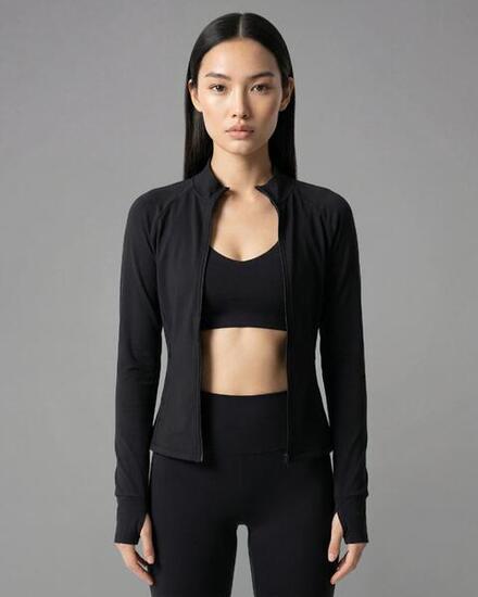Veste Zippée Fitness Femme Softform™ - Noir