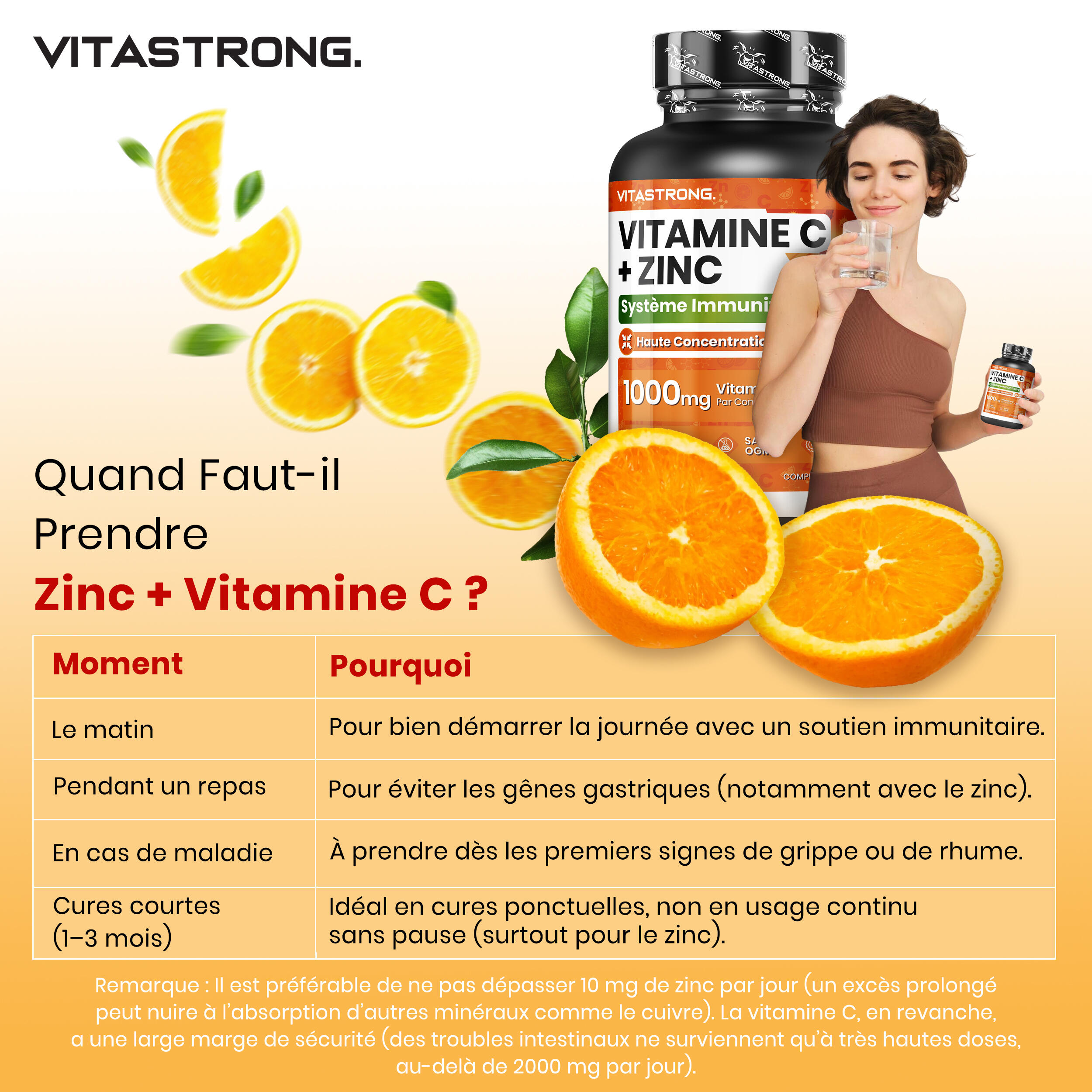 Vitamina C 1000mg + Zinc – Refuerza el sistema inmunológico 2/2