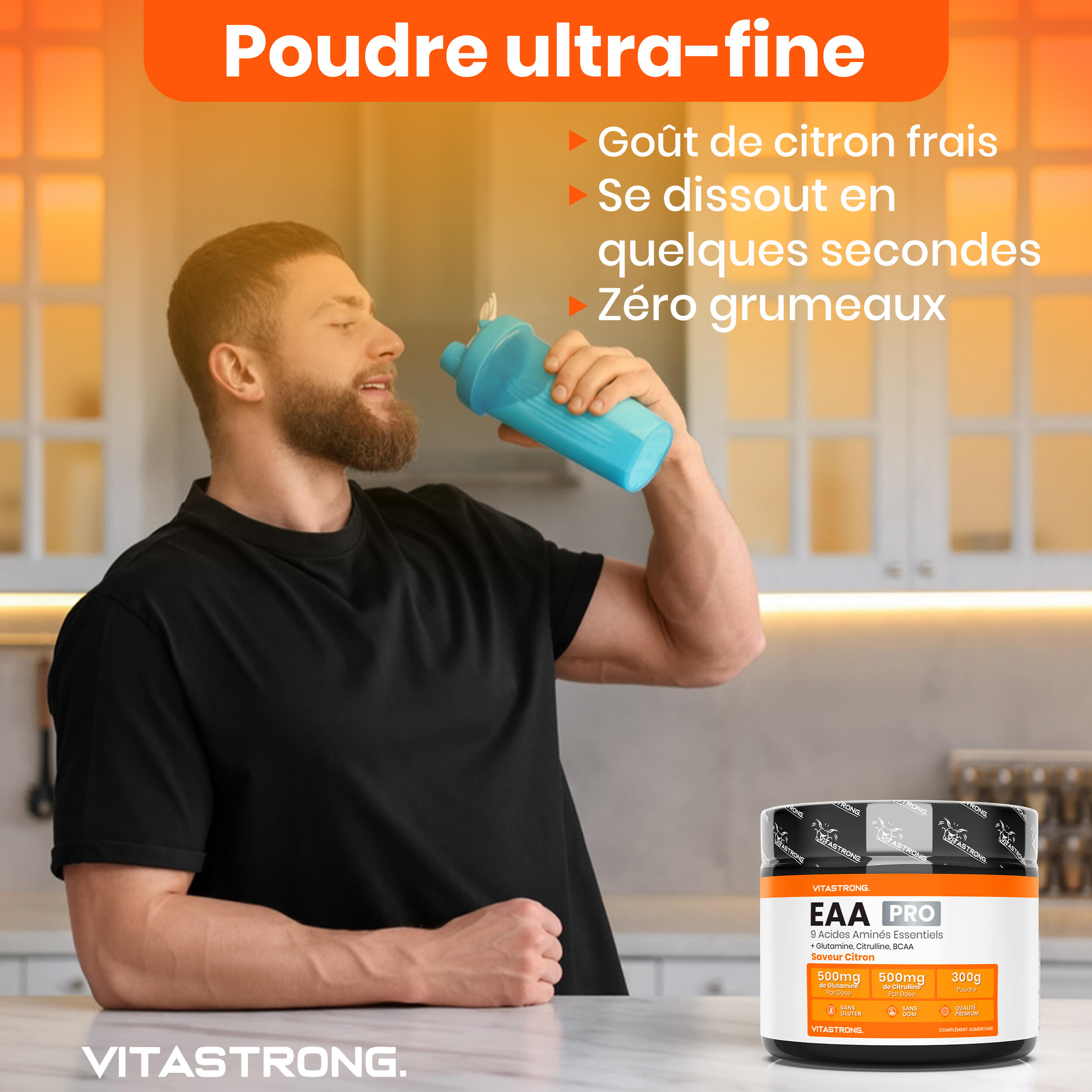 EAA PRO - Solución de Nueva Generación con Citrulina, Glutamina KyowaQuality 3/3