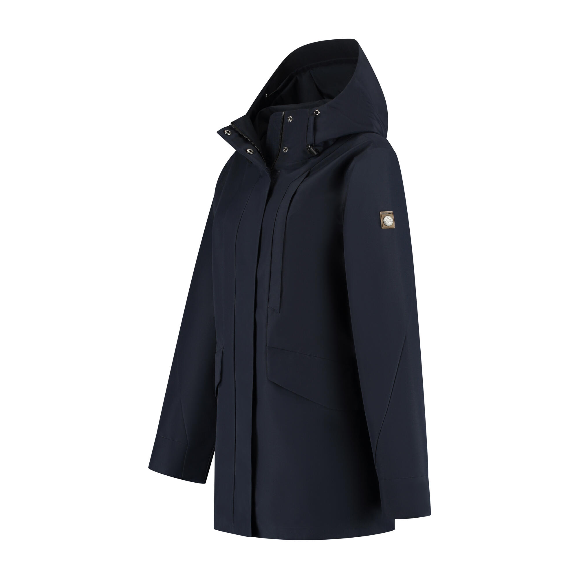 Leyla Mujer - Chaqueta hardshell - Impermeable - Azul marino 3/6