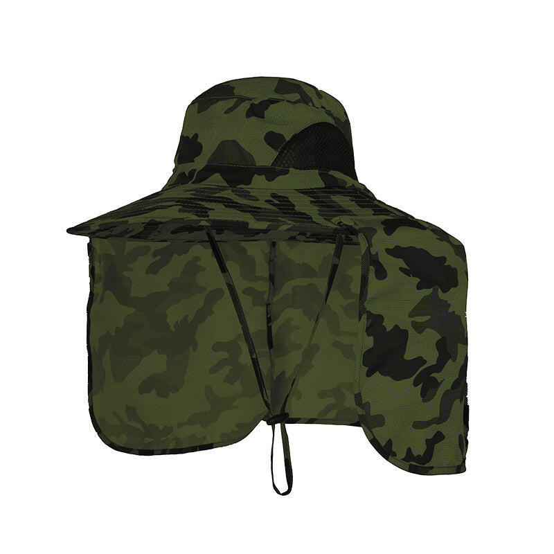 Camouflage Army Green UPF 50+ Sun Protection Hat