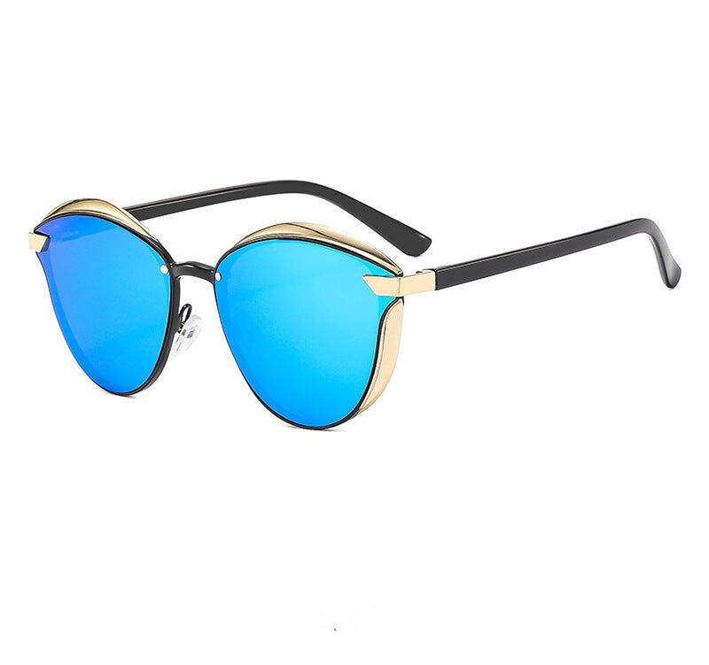 2-pcs Blue Elegant Women's Cat Eye Sunglasses