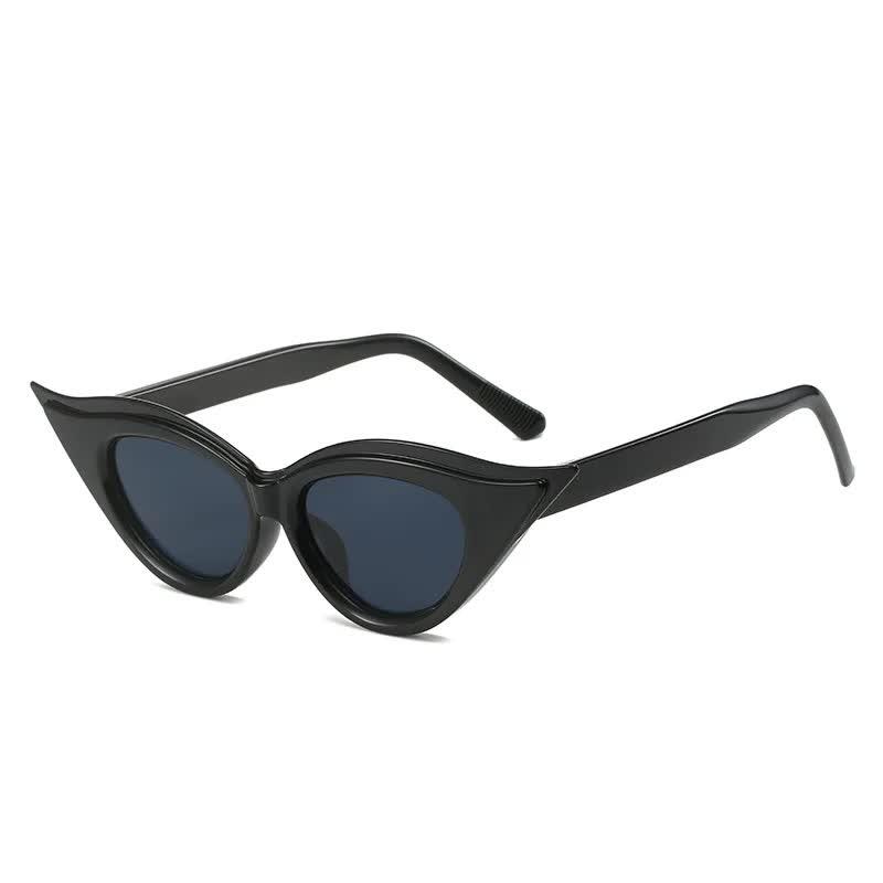 Retro Cat-Eye Sunglasses Black Vintage for Women