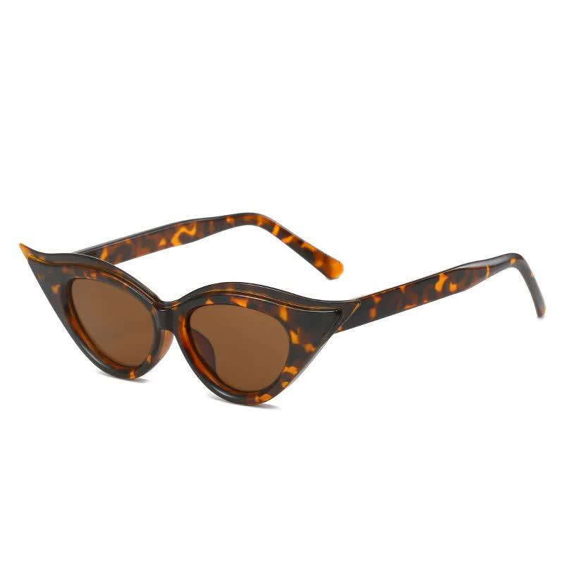 Retro Cat-Eye Sunglasses Stylish Leopard for Women