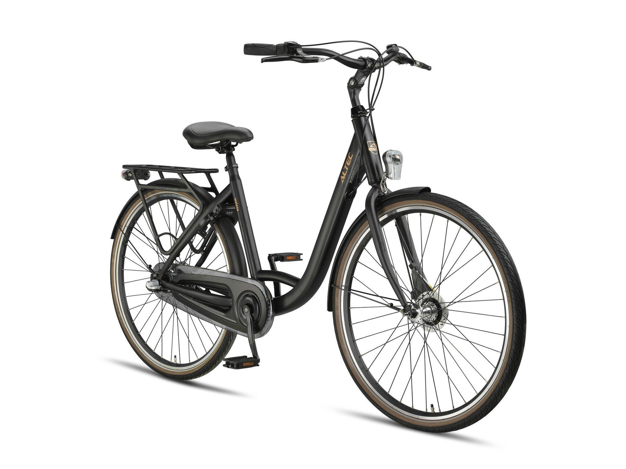 Altec Walesa Damesfiets 28inch 55cm Mat Zwart 3v 3/7