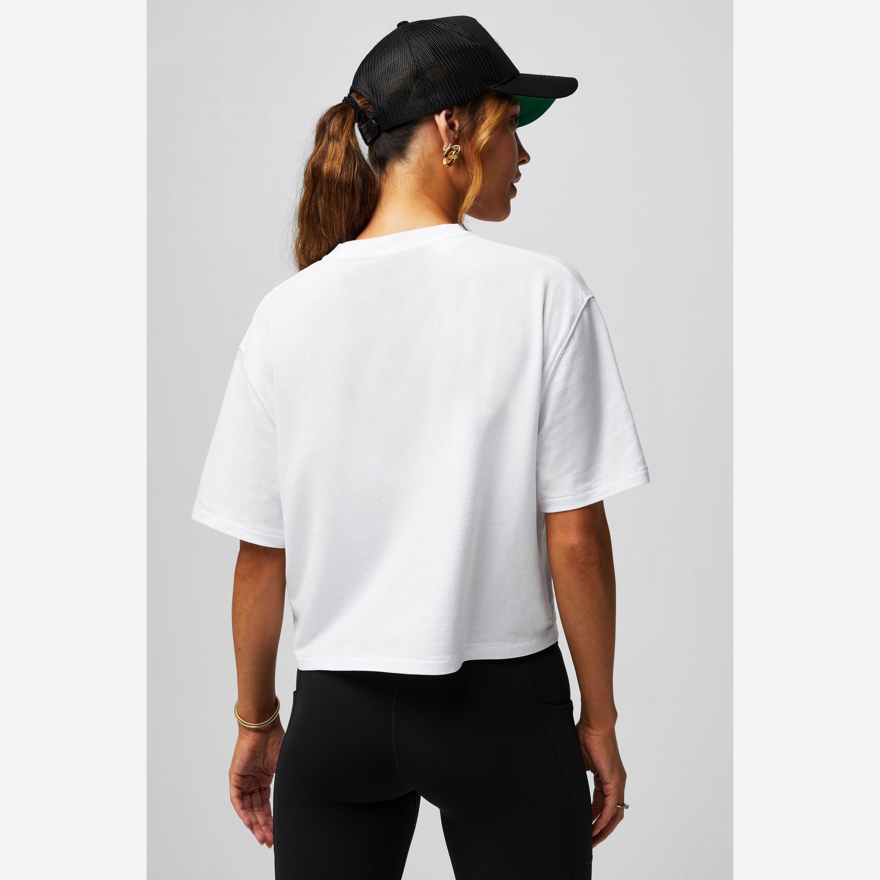 Haut Femme Cotton Boxy Tee Avec Col Rond 3/5