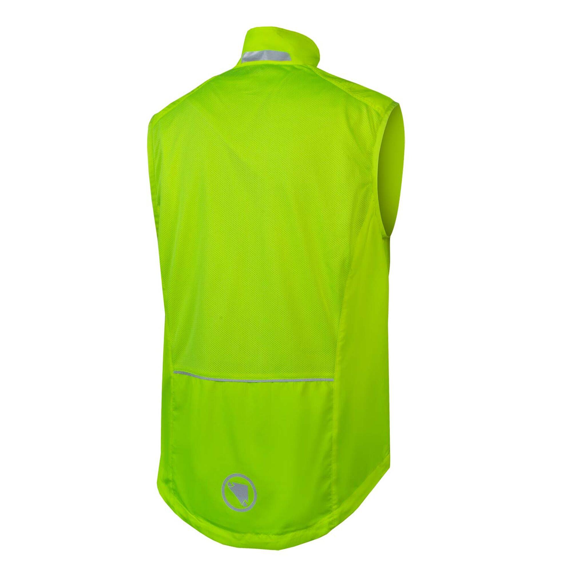 Giacca a vento senza maniche Endura Hummvee Hi-Viz gialla 2/3