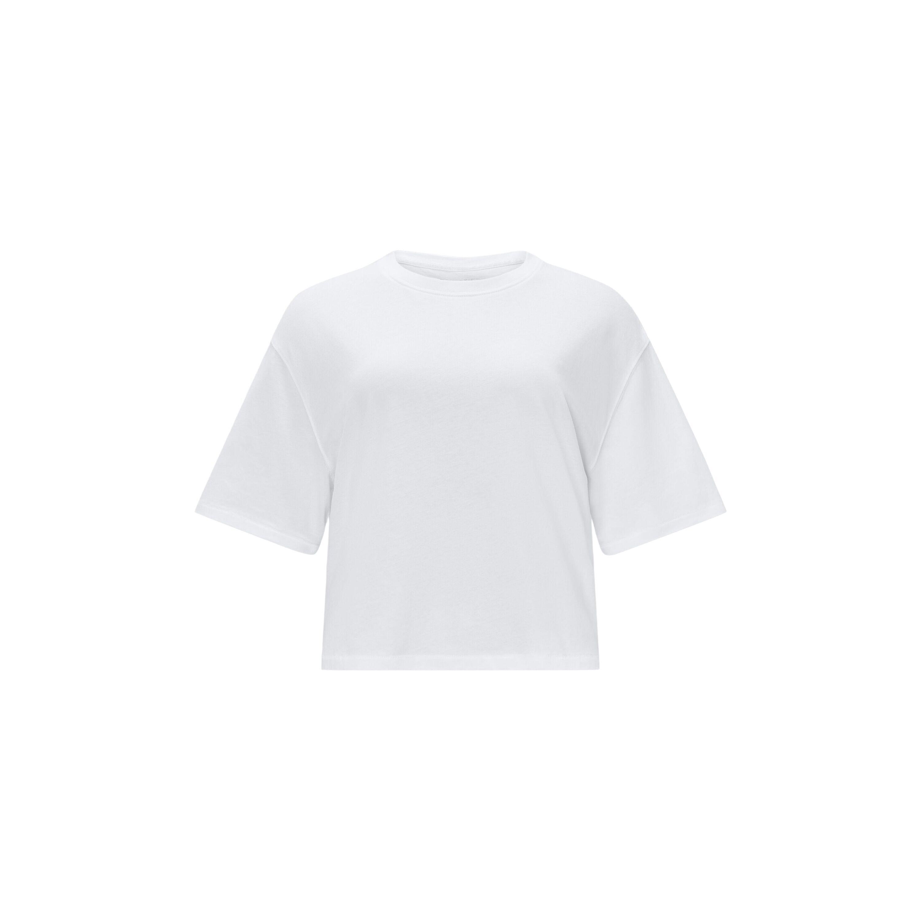Haut Femme Cotton Boxy Tee Avec Col Rond 2/5