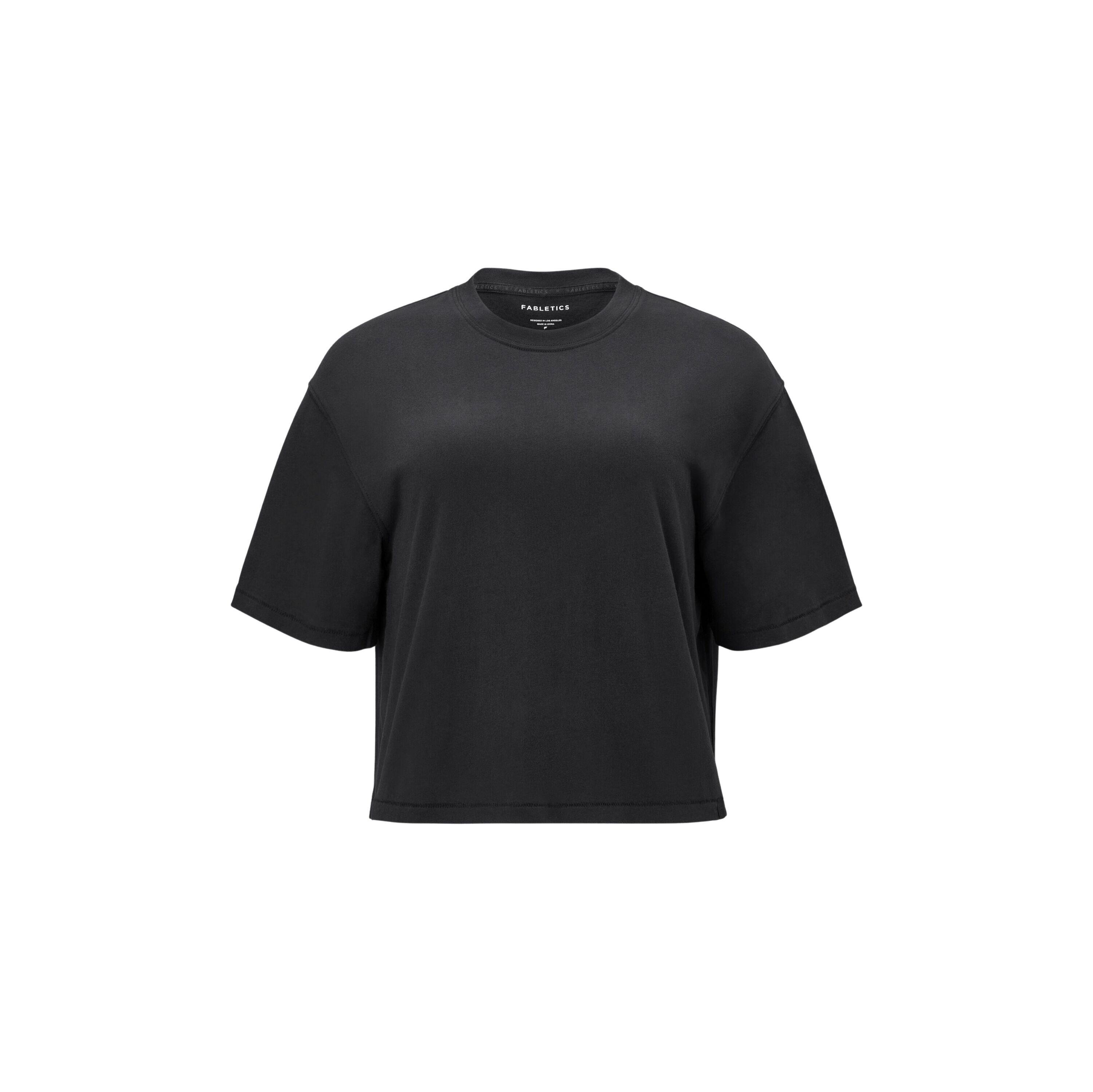 Haut Femme Cotton Boxy Tee Avec Col Rond 2/5