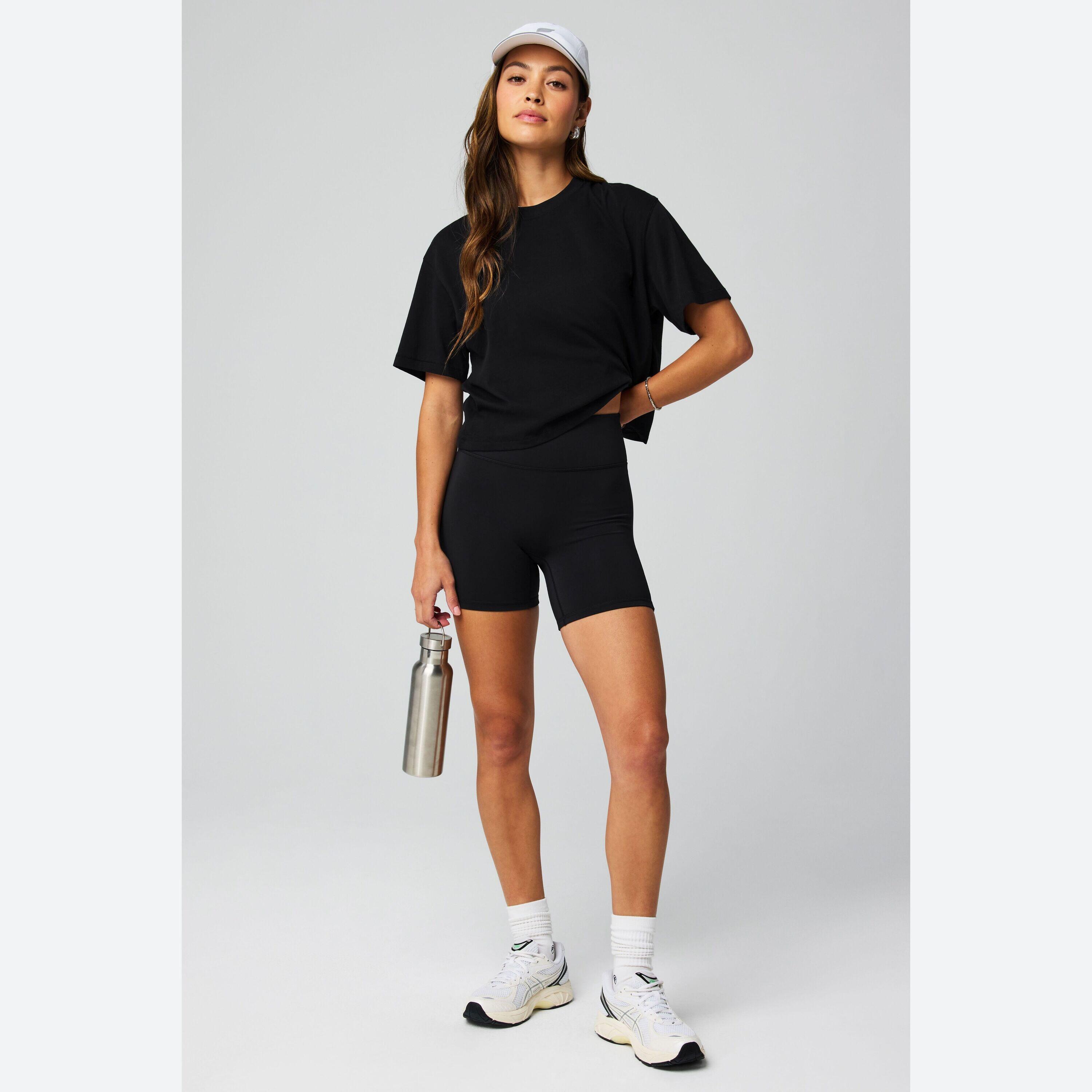 Haut Femme Cotton Boxy Tee Avec Col Rond 5/5