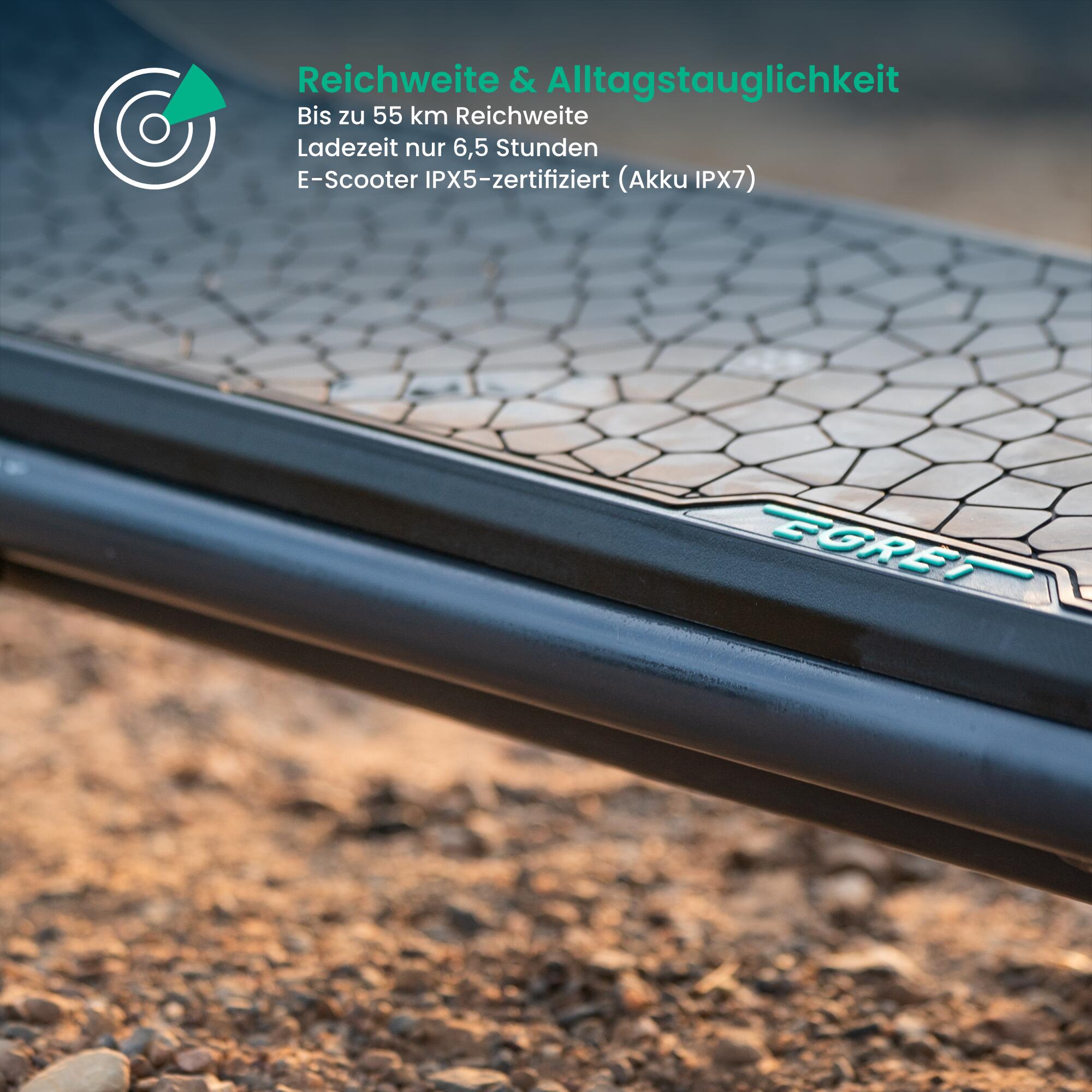 E-Scooter mit Straßenzulassung X core+ , 55 km, 12,5" Luftreifen, Federung 3/7