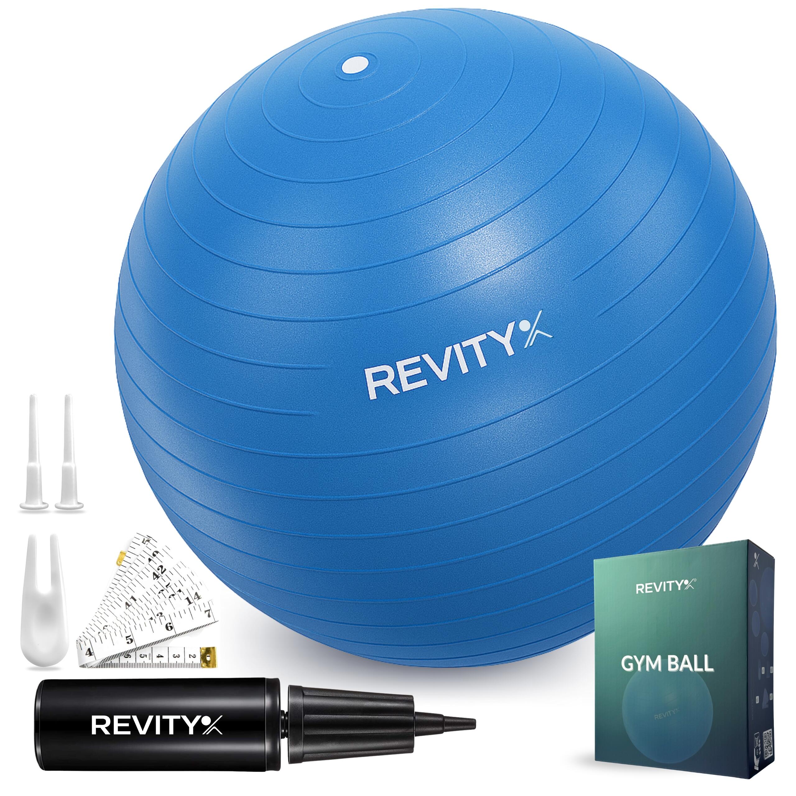 REVITY Nafukovací gymnastický míč REVITY Gym Ball 65 cm, 1200 g