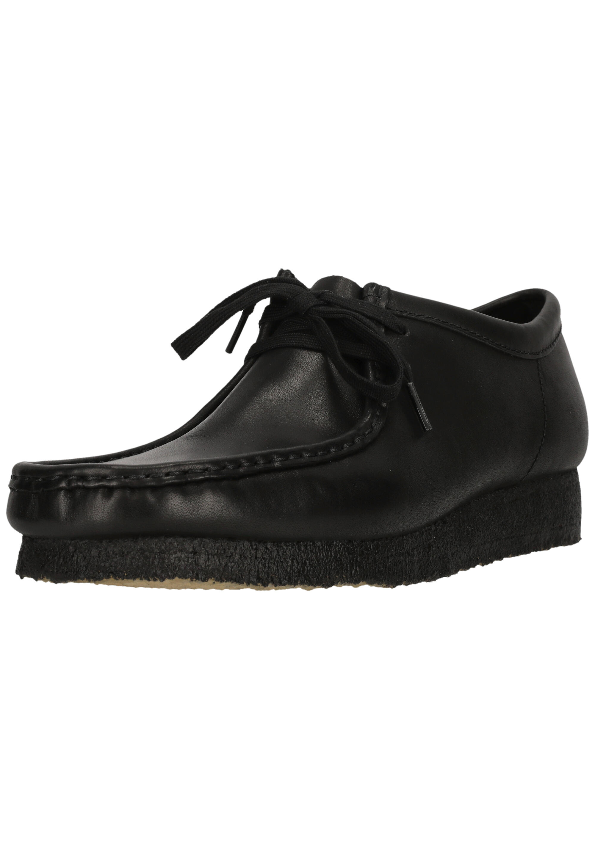 Schnürschuhe Wallabee Black Leather 4/15