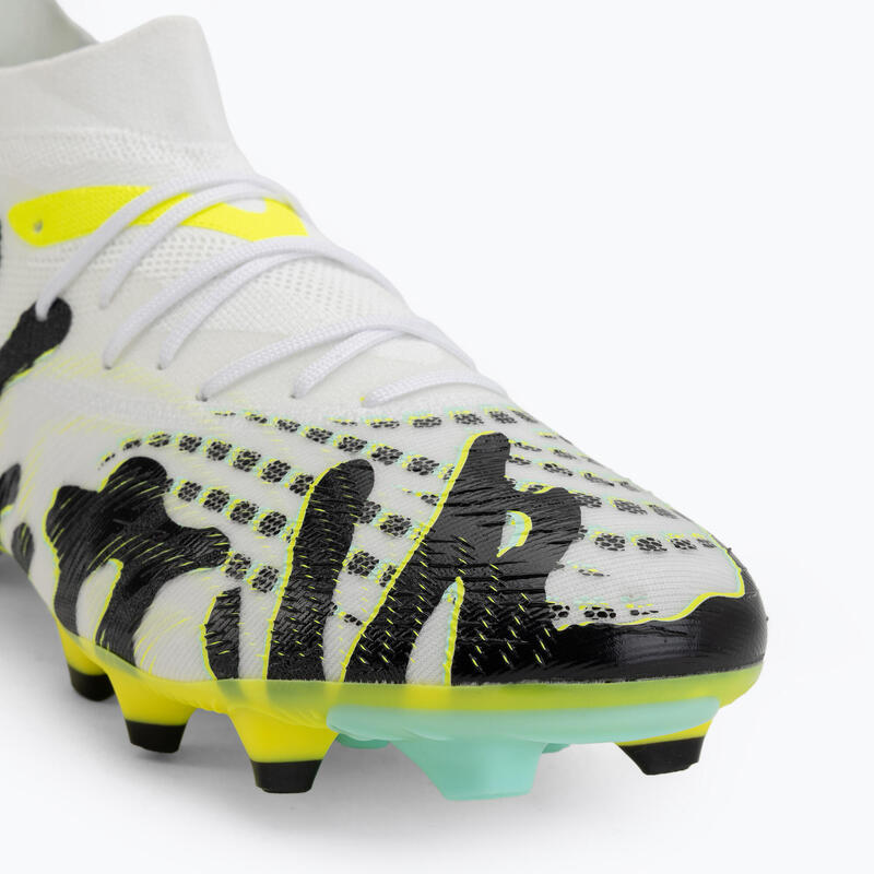 Ghete fotbal talpă gazon natural și sintetic Future 9 Match Creativity, alb,