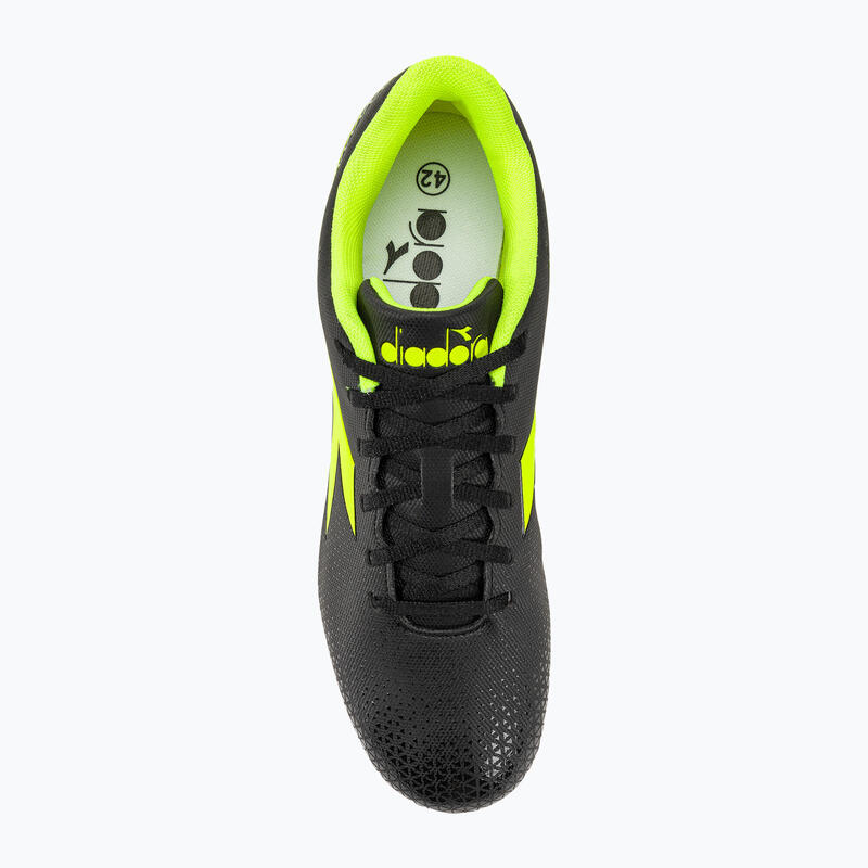 Ghete de fotbal bărbați Diadora Pichichi 6 MG14 negru/galben fi dd/alb