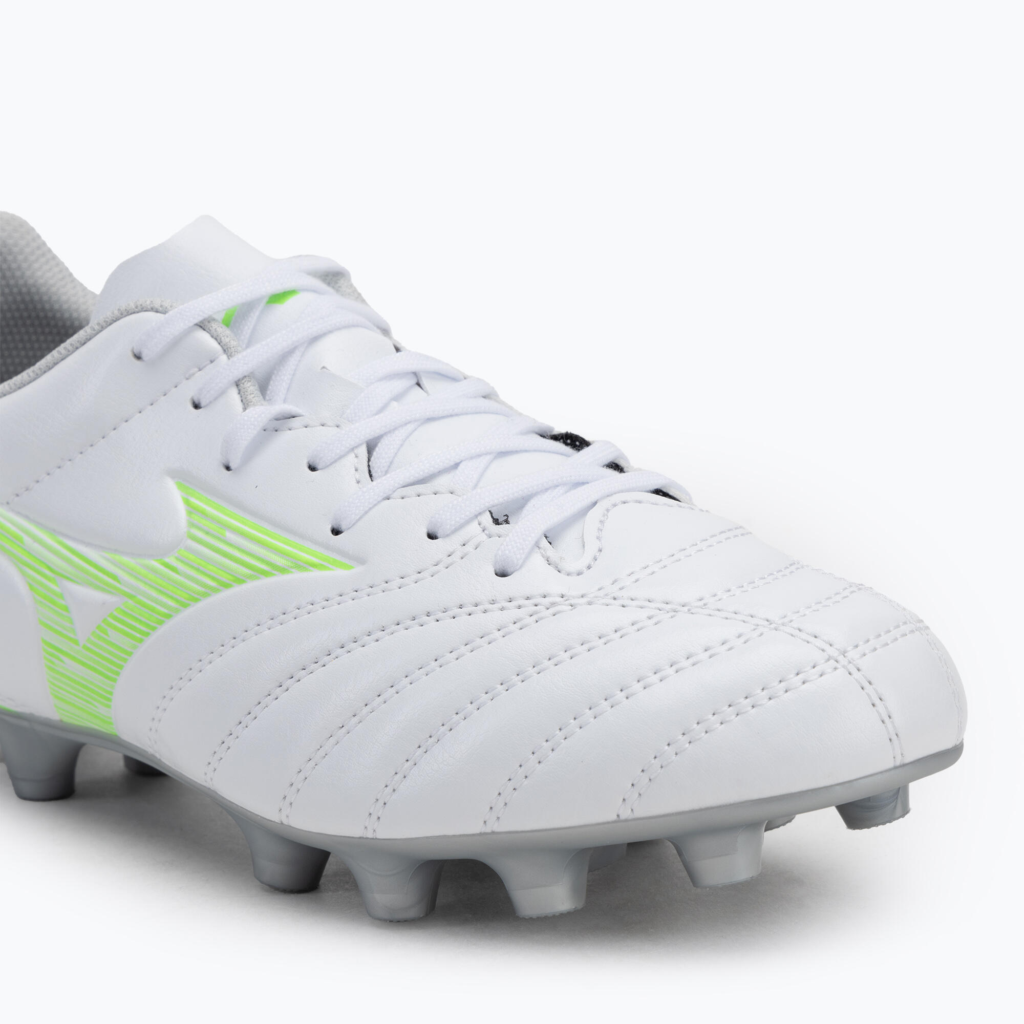 Scarpe da calcio Mizuno Monarcida Neo III Select Bianco e verde neon 7/7