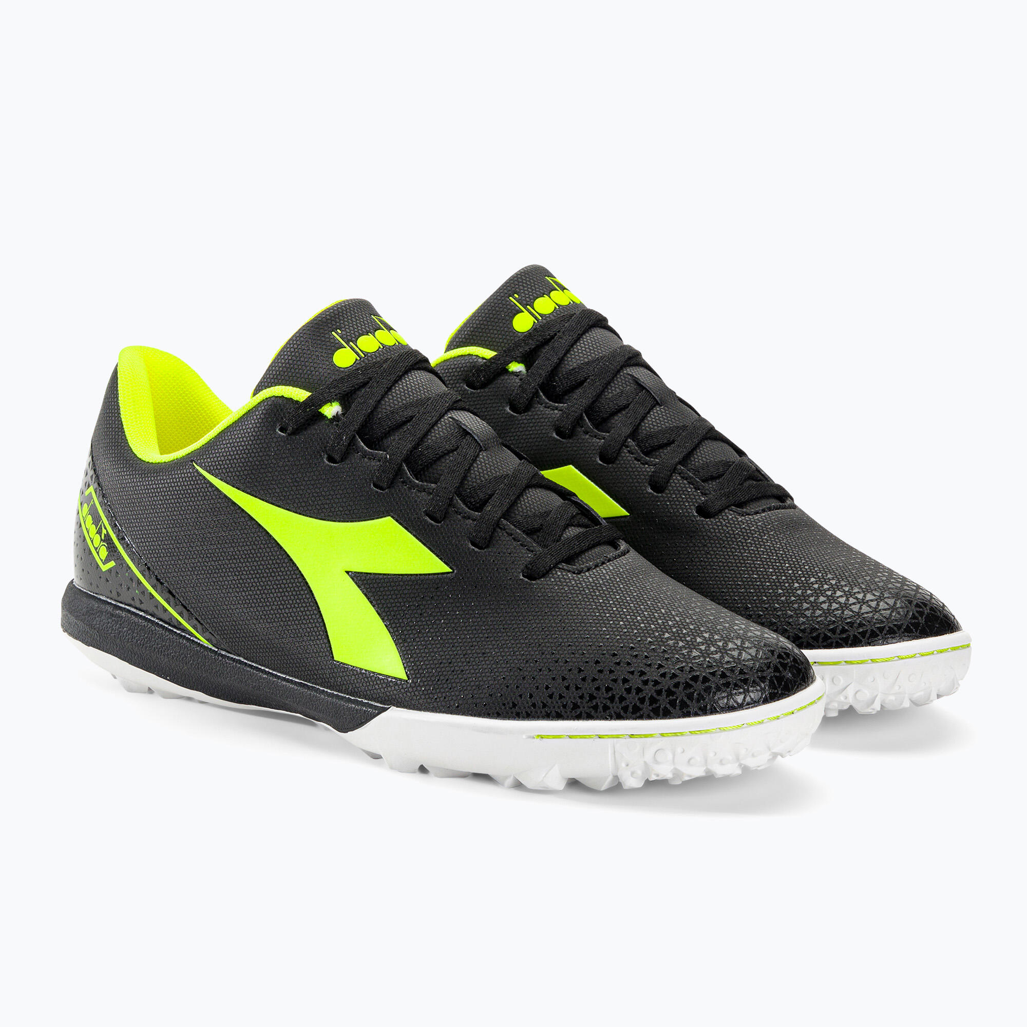 Diadora Pichichi 6 TFR, Scarpe Da Calcetto - Nero/Giallo, Bianco/Azzurro 4/7