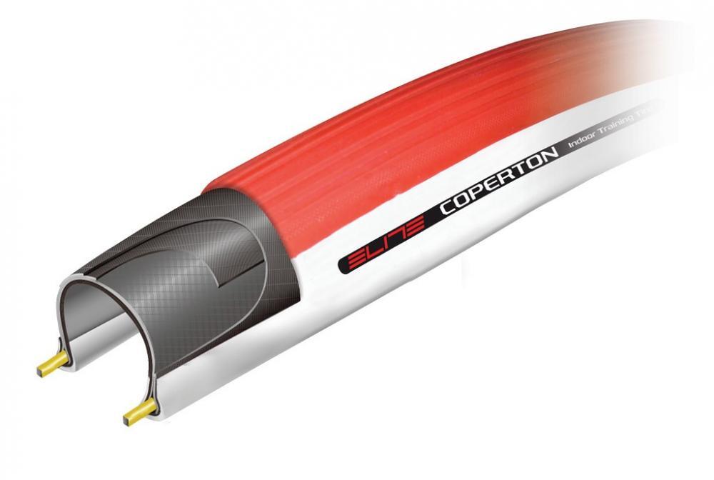 ELITE Pneu Home Trainer Coperton 700x25C Rouge 2/4