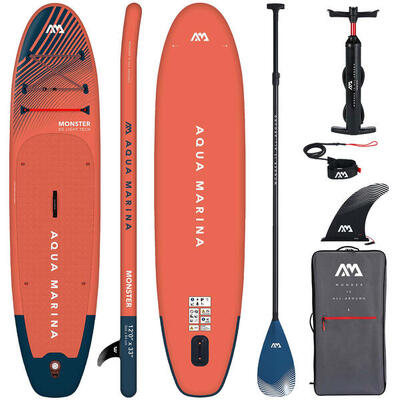 AQUA MARINA MONSTER Tavola SUP Stand Up Paddle gonfiabile con pagaia in carbonio
