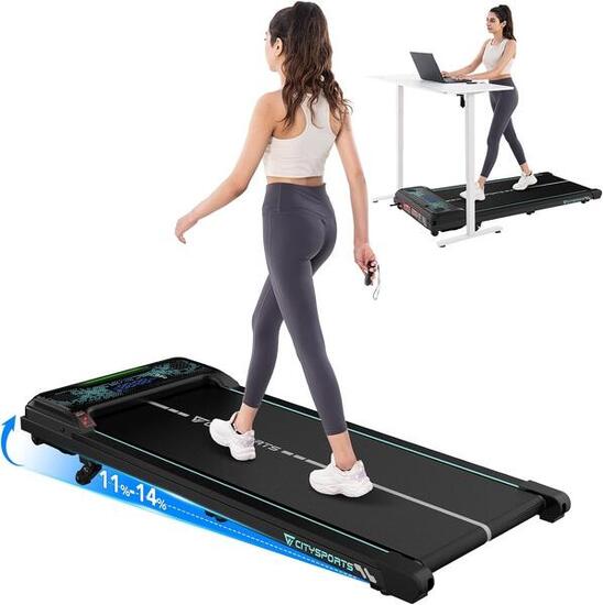 Tapis de marche CITYSPORTS WP6 , vitesse maximale 6 km/h, noir et vert