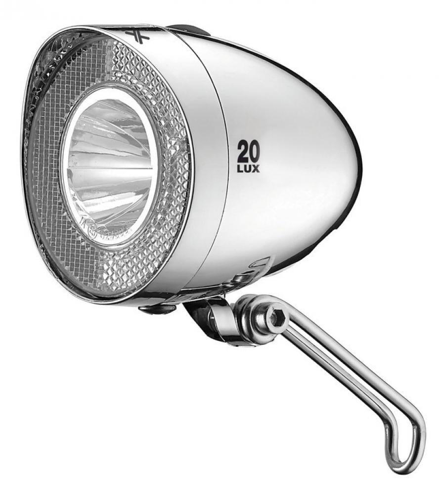 lampka rowerowa z uchwytem na 4 baterie XLC CL-F20 20LUX Nirosta 2/3