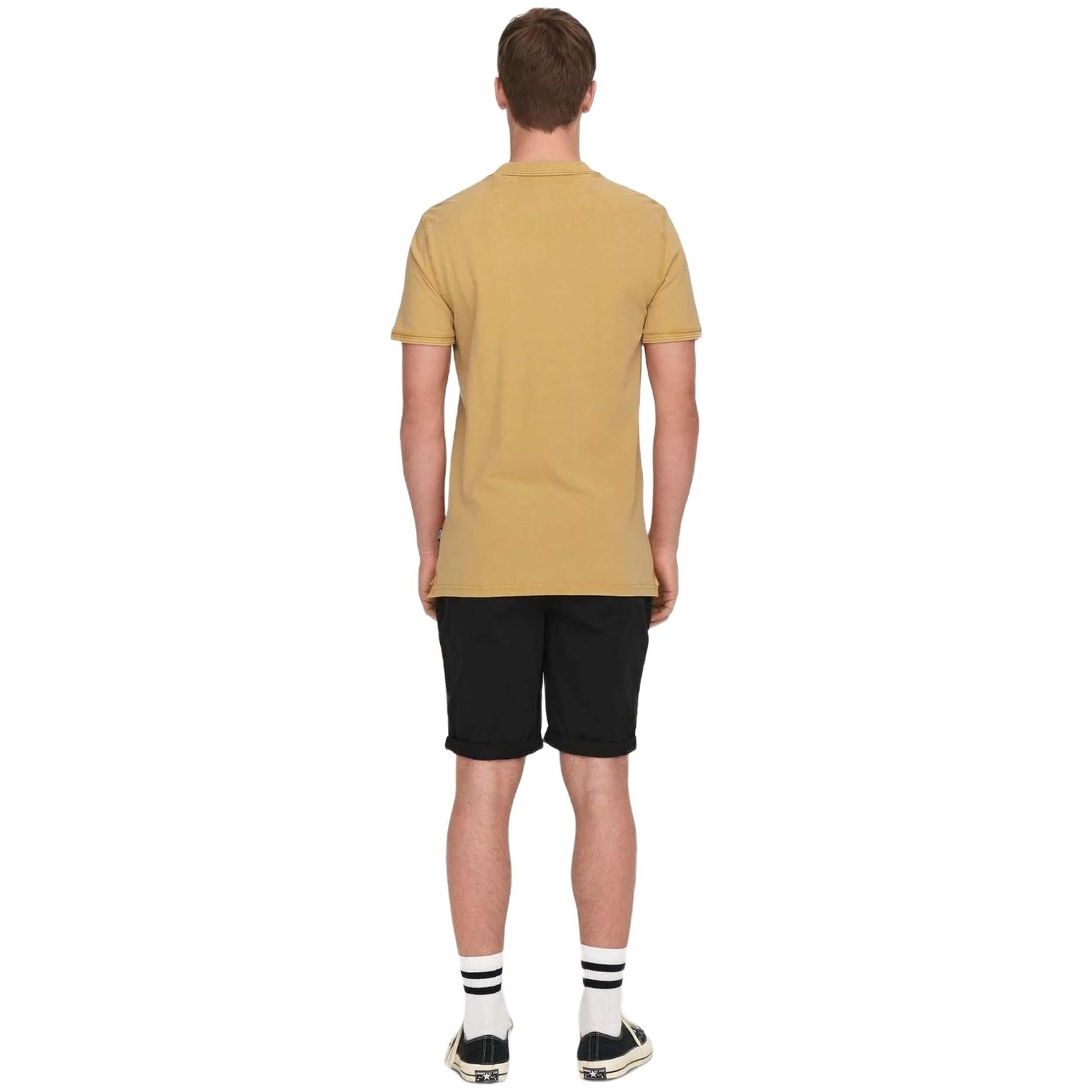 Polo de manga corta Only & sons modelo 22021769-OCHRE para hombre 4/5