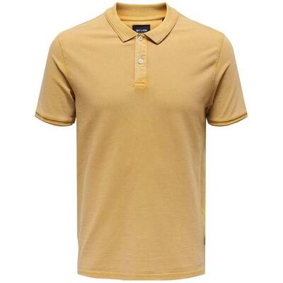 Korte mouw poloshirt only & sons model 22021769-ochre voor mannen
