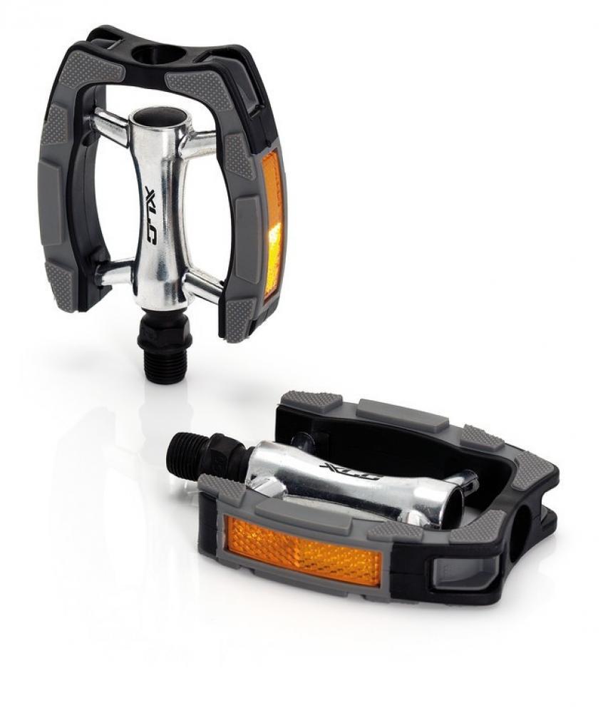 XLC City-/Comfort-Pedal PD-C07 Alu Kunststoffummantel schw./silber/grau 2/3