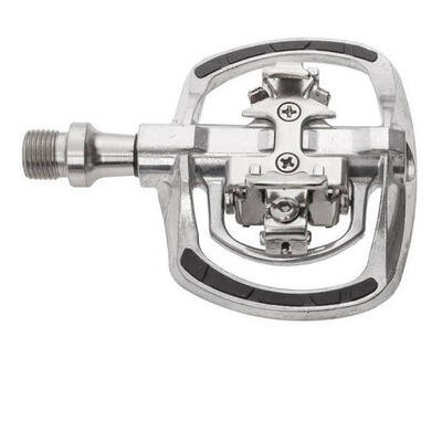 M-wave pedaal drag-t1 klik zilver, shimano spd