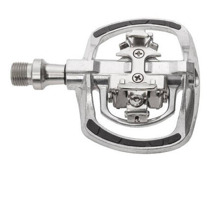 M-Wave Pedal Drag-T1 Klick silber, Shimano SPD